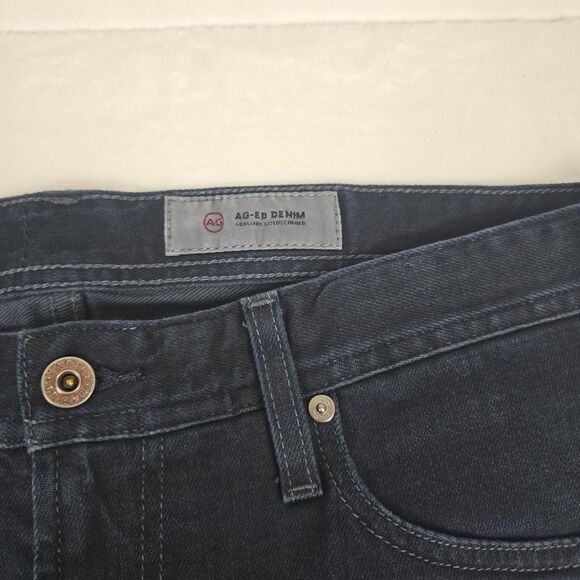 AG Adriano Goldschmied Halsted Straight Leg Men's Dark Wash Jeans 32R Denim - Picture 4 of 12